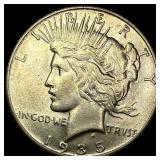1935-S Silver Peace Dollar CLOSELY UNCIRCULATED