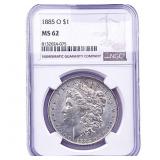 1885-O Morgan Silver Dollar NGC MS62