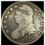 1826 Capped Bust Half Dollar LIGHTLY CIRCULATED
