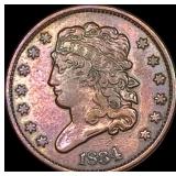 1834 Classic Head Half Cent NEARLY UNCIRCULATED