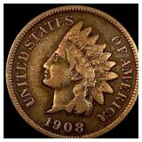 1908-S Indian Head Cent LIGHTLY CIRCULATED