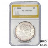 1886 Morgan Silver Dollar PGA MS67+