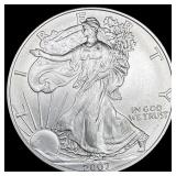 2007-W Silver American Eagle $1 SUPERB GEM BU