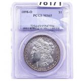 1898-O Morgan Silver Dollar PCGS MS65