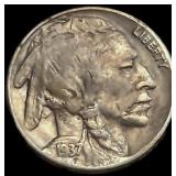 1937-D 3 Leg Buffalo Nickel