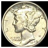 1942 Mercury Dime CLOSELY UNCIRCULATED