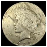 1935 Silver Peace Dollar NEARLY UNCIRCULATED