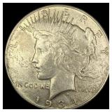 1934 Silver Peace Dollar NEARLY UNCIRCULATED