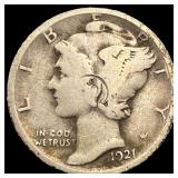 1921 Silver Mercury Dime NICELY CIRCULATED