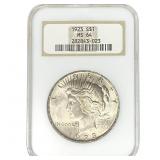 1923 Silver Peace Dollar NGC MS64