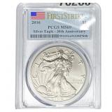 2016 Silver Eagle PCGS MS69 30th Anniversary