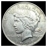 1934-D Silver Peace Dollar NEARLY UNCIRCULATED