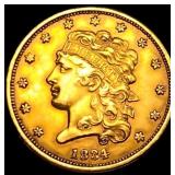 1834 Pl 4 $5 Gold Half Eagle