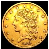 1835 $5 Gold Half Eagle