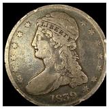1839 Silver Half Dollar (Capped Bust) LIGHTLY CIRC