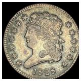 1828 Copper Half Cent CLOSELY UNCIRCULATED