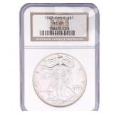 1987 Silver Eagle NGC MS69