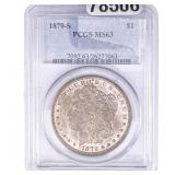 1879-S Morgan Silver Dollar PCGS MS63