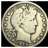 1914 Barber Half Dollar NICELY CIRCULATED