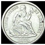 1873 Seated Liberty Dime CLOSELY UNCIRCULATED