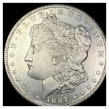 1887-S Silver Morgan Dollar CHOICE AU