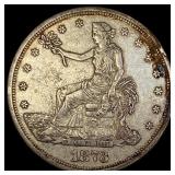 1873-S Silver Trade Dollar NEARLY UNCIRCULATED