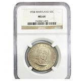 1934 Maryland Half Dollar NGC