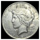 1927-S Silver Peace Dollar NEARLY UNCIRCULATED