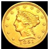 1851 $2.50 Gold Quarter Eagle