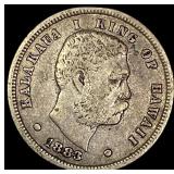 1883 Hawaii Silver Dime NEARLY UNCIRCULATED