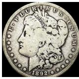 1892-S Silver Morgan Dollar NICELY CIRCULATED