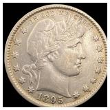 1895 Barber Silver Quarter CLOSELY UNCIRCULATED