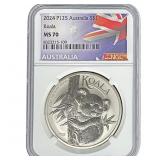 2024 P125 Austrailia 1oz SIlver Dollar-Koala NGC M