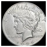 1926 Silver Peace Dollar NEARLY UNCIRCULATED
