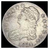 1824 Capped Bust Half Dollar LIGHTLY CIRCULATED