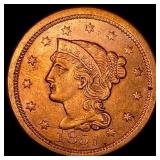 1851 Braided Hair Large Cent UNCIRCULATED
