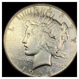 1925-S Silver Peace Dollar NEARLY UNCIRCULATED