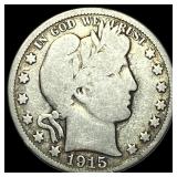 1915 Barber Half Dollar NICELY CIRCULATED
