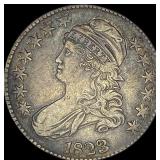 1823 Capped Bust Half Dollar NEARLY  UNCIRCULATED