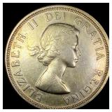 1955 Canada Silver Dollar CLOSELY UNCIRCULATED