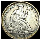1868-S Silver Half Dollar LIGHTLY CIRCULATED