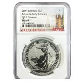2023 Great Britain 1oz Silver Â£2 Britannia NGC MS