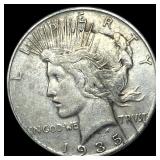 1935 Silver Peace Dollar NEARLY UNCIRCULATED