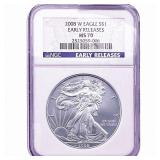 2008-W Silver Eagle NGC MS70 Early Releases