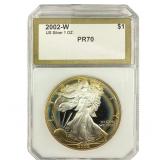 2002-W Silver Eagle PCI PR70