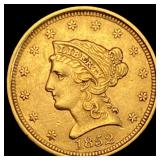 1852 $2.50 Liberty Head Quarter Eagle  UNCIRCULAT