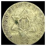 1852 Silver Three-Cent Piece LIGHTLY CIRCULATED