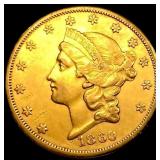 1860-S $20 Gold Double Eagle