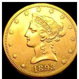 1893-CC $10 Gold Eagle