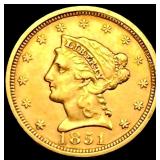 1851 $2.50 Gold Quarter Eagle